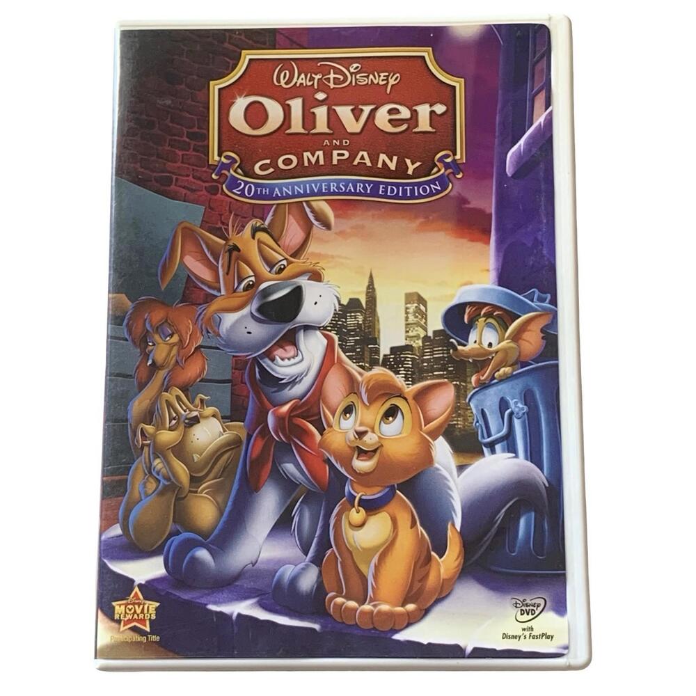 Disney Oliver & Company DVD 20th Anniversary Edition Widescreen Bonus